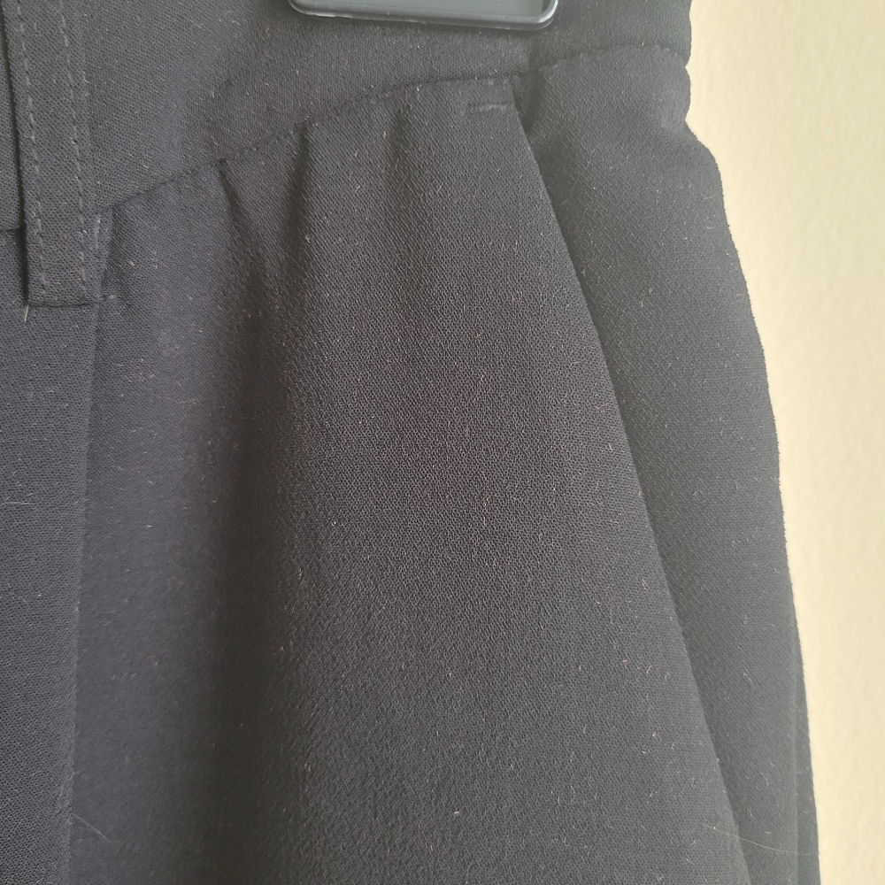 DKNY Black Pull-On Tapered Ankle Pants Elastic Waist Work Slacks - Picture 3 of 5